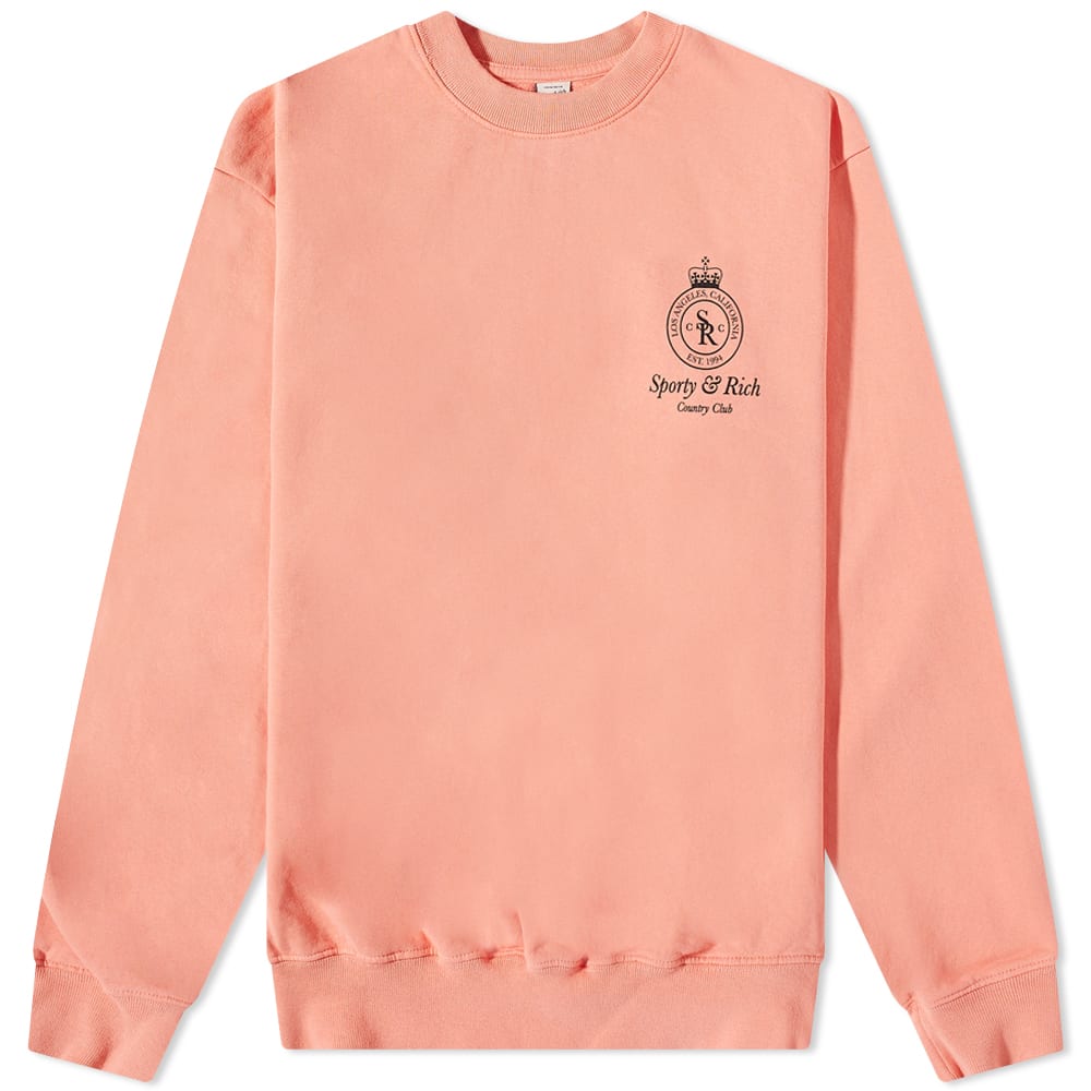 Crown Crew Sweat Grapefruit/Black