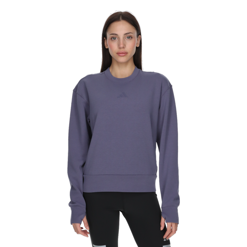 Mikina adidas Originals D4T Knit Crew Sweatshirt Fialová | JX7307