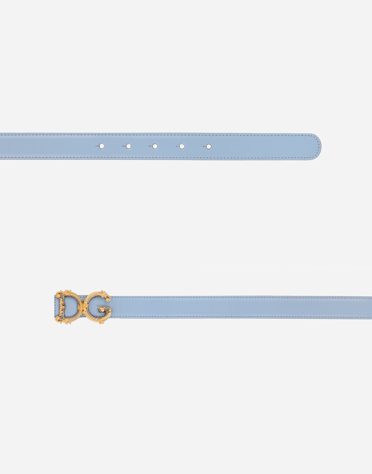 Opasok Dolce & Gabbana Dolce & Gabbana DG Girls Leather Belt Modrá | BE1348AZ83180789, 1