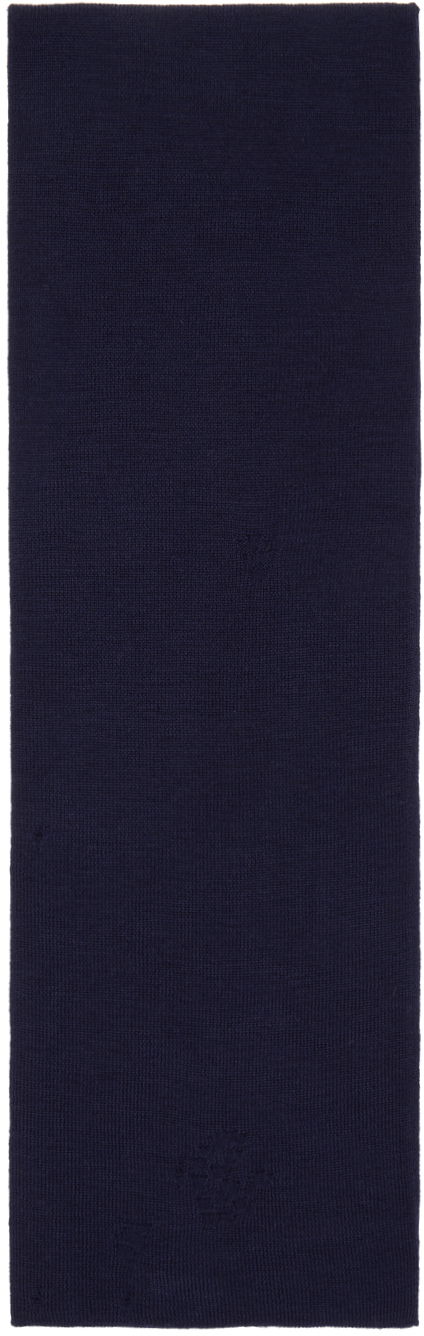 Šál Acne Studios Acne Studios Vintage Scarf Navy | CA0333-, 1