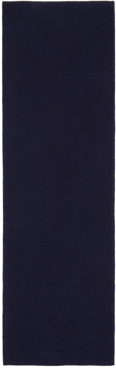 Šál Acne Studios Acne Studios Vintage Scarf Navy | CA0333-, 1