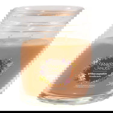 Sviečka Yankee Candle Signature Medium Jar 2 Wicks Golden Pumpkin Natural & Synthetic Fragrance 368 g Oranžová | 43499, 0