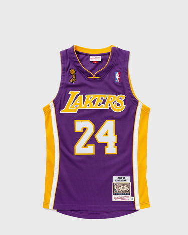 Dres Mitchell & Ness NBA AUTHENTIC JERSEY LOS ANGELES LAKERS ROAD FINALS 2008-09 KOBE BRYANT #24 Fialová | AJY4EL18017-LALPURP08KBR, 0
