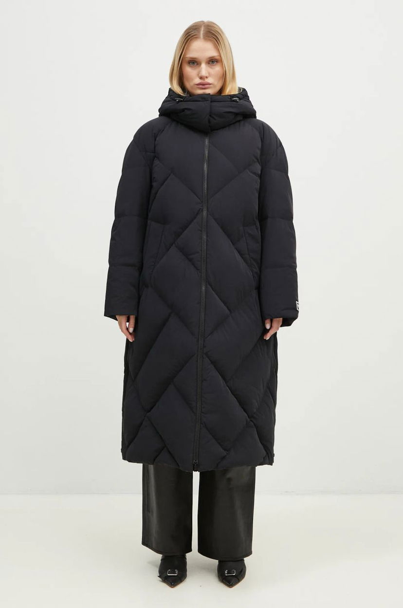 Prešívaná bunda KENZO Long Down Jacket Čierna | FE62OU1229NH.99