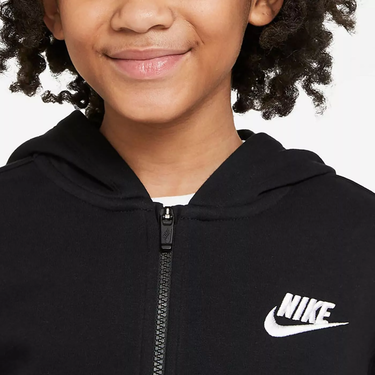 Mikina Nike Sportswear Club Fleece Full-Zip Hoodie Čierna | DC7118-010, 1