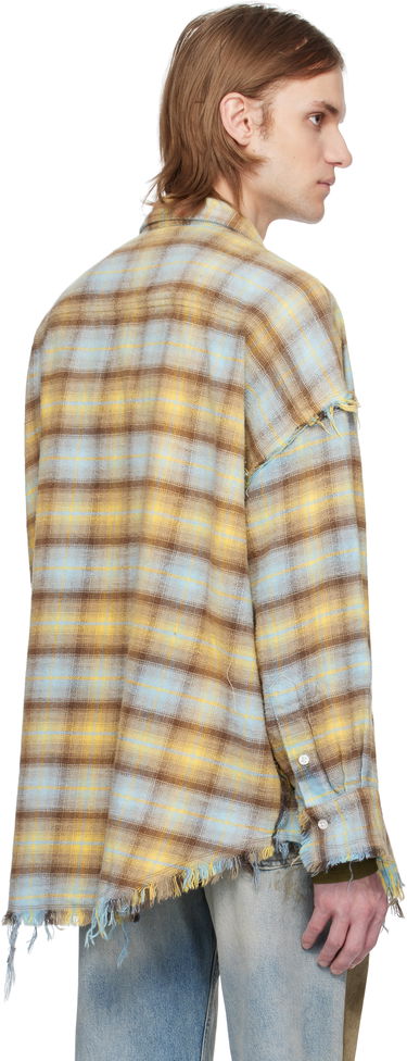 Košeľa R13 R13 Shredded Seam Drop Neck Plaid Shirt Rôznofarebný | R13MR075-R503B, 2