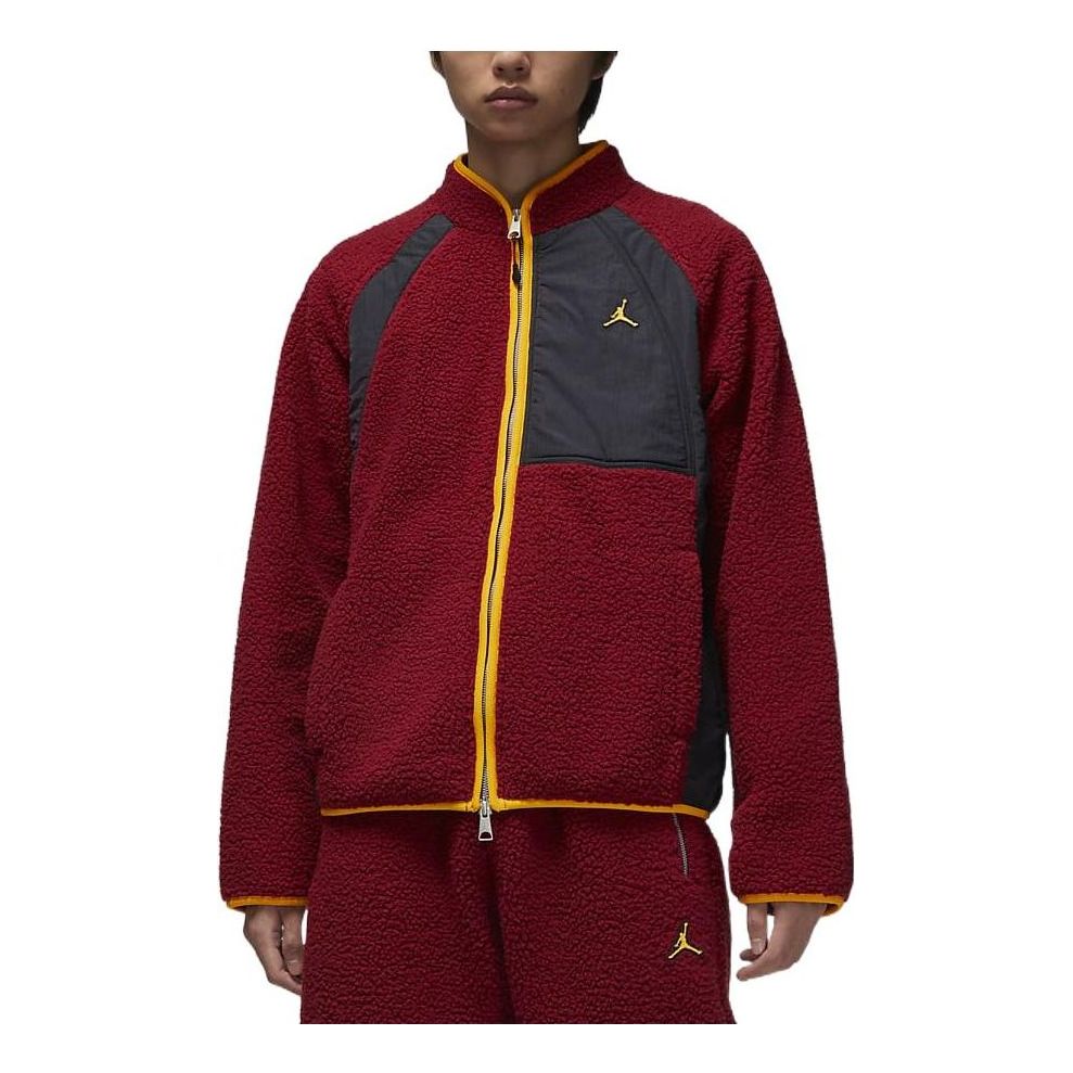 Bomber bunda Jordan Jordan Essentials Logo Fleece Jacket Červená | DV1584-680, 0