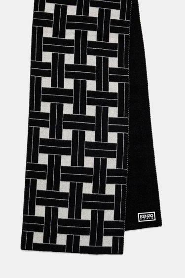 Šál KENZO Woolen Large Reversible Scarf Čierna | FE68EU013JEB.02, 1