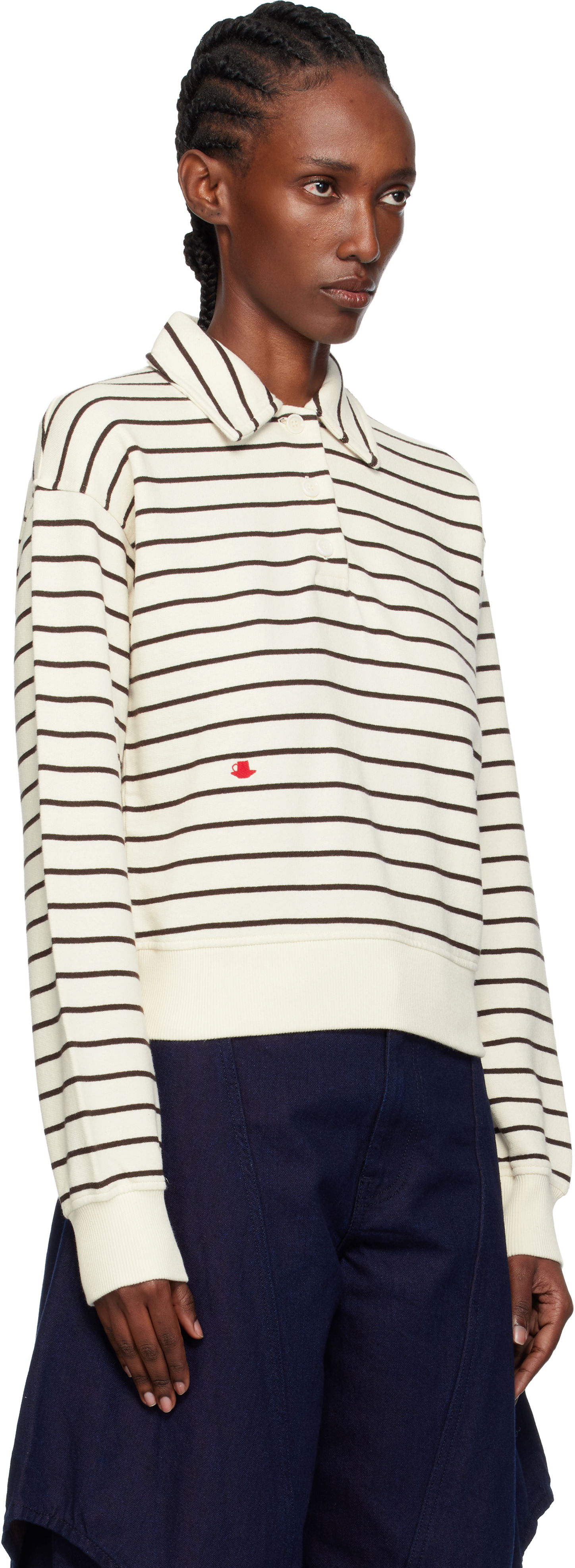 Polo tričko JW Anderson JW Anderson Striped Polo Rôznofarebný | JW0243-PG1857, 1