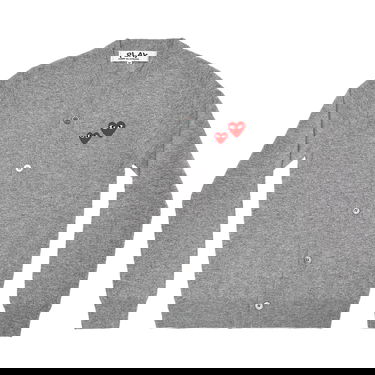 Sveter Comme des Garçons PLAY Duo Heart Cardigan Šedá | AZ N072 051 1, 1