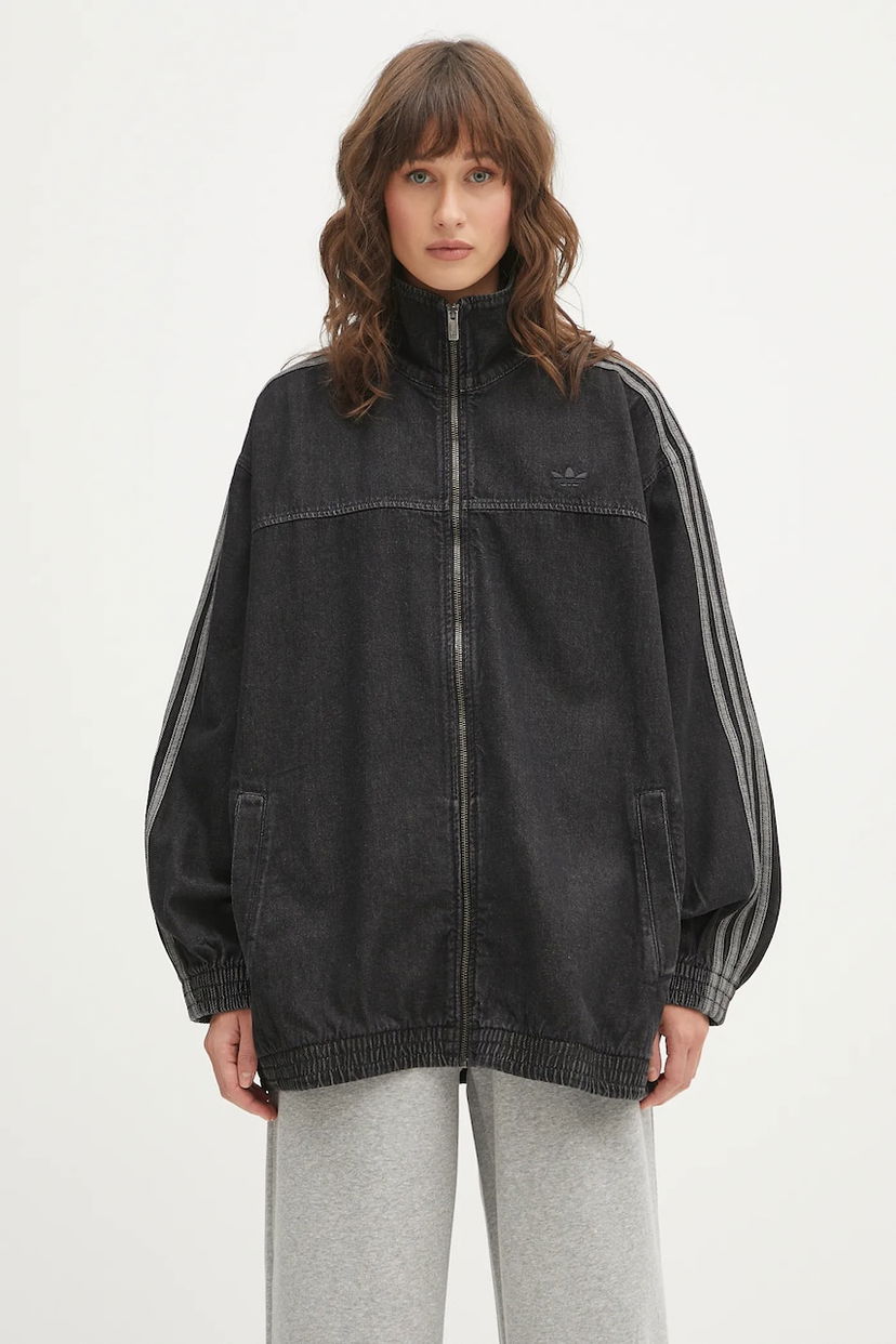 Bunda adidas Originals adidas Originals Denim Os TT Oversize Jacket Čierna | JY2897