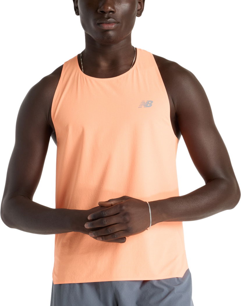 Tielko New Balance Race Day Ultra Light Singlet Oranžová | mt51205-hmo