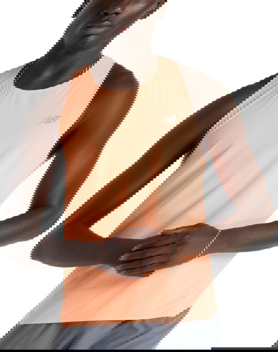 Tielko New Balance Race Day Ultra Light Singlet Oranžová | mt51205-hmo, 0