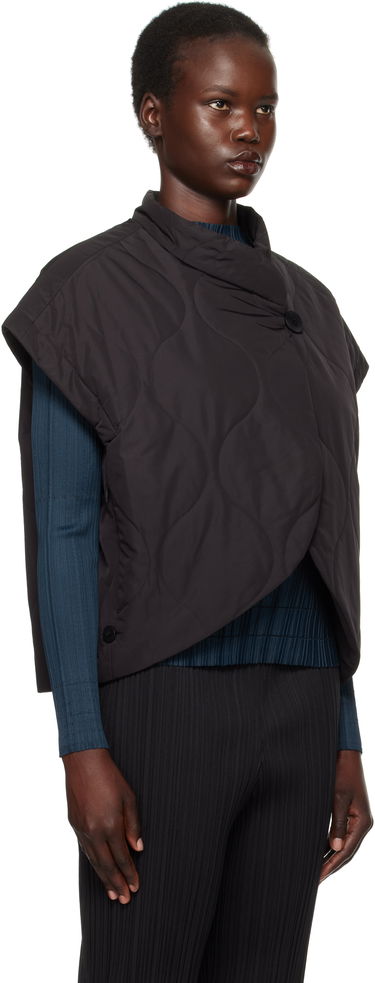 Vesta Pleats Please Issey Miyake Issey Miyake Quilted Vest Biela | PP48ZE882, 4