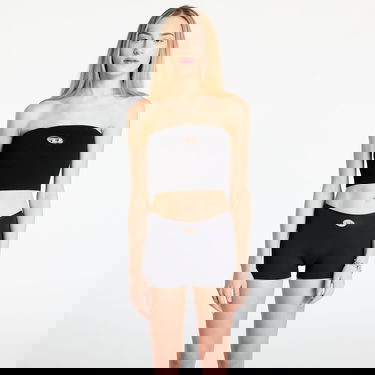 Crop Top Diesel Ribbed Tube Crop Top M-Clarksvillex with Metal Logo Čierna | A13019_0DLAX Black, 0