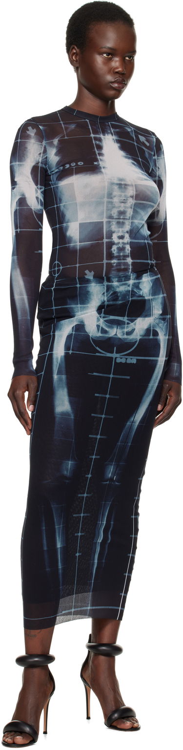 Šaty Jean Paul Gaultier Jean Paul Gaultier 'The Squeletor' Mesh T-Shirt Čierna | 25/33-F-TO241-T580-005956, 4