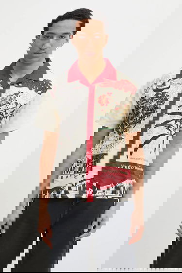 Košeľa Puma PALAIS ARTISAN Relaxed Fit Short Sleeve Print Shirt Rôznofarebný | 629392, 0