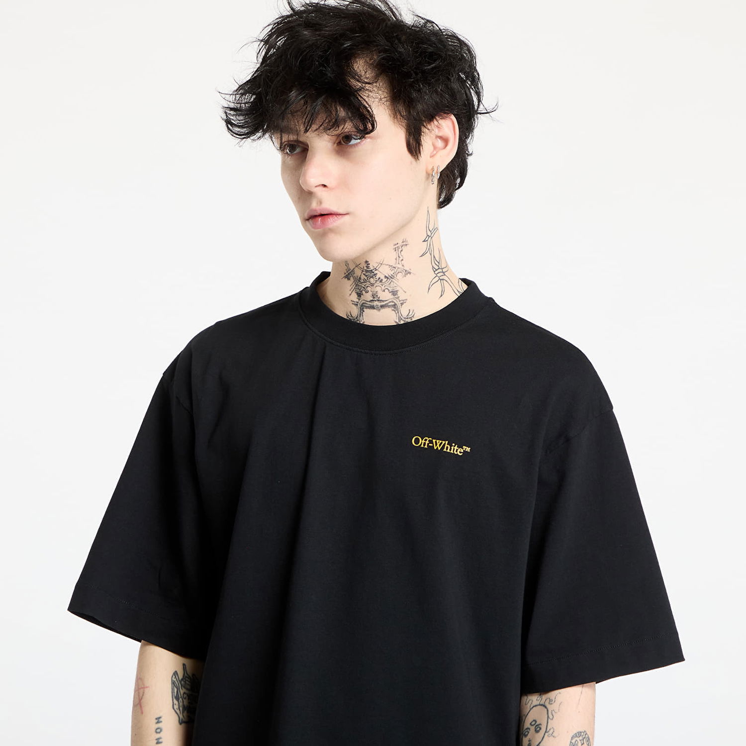Tričko Off-White Off-White Tape Arrow Skate Short Sleeve T-Shirt Čierna | OMAA120S25JER00D1022, 1