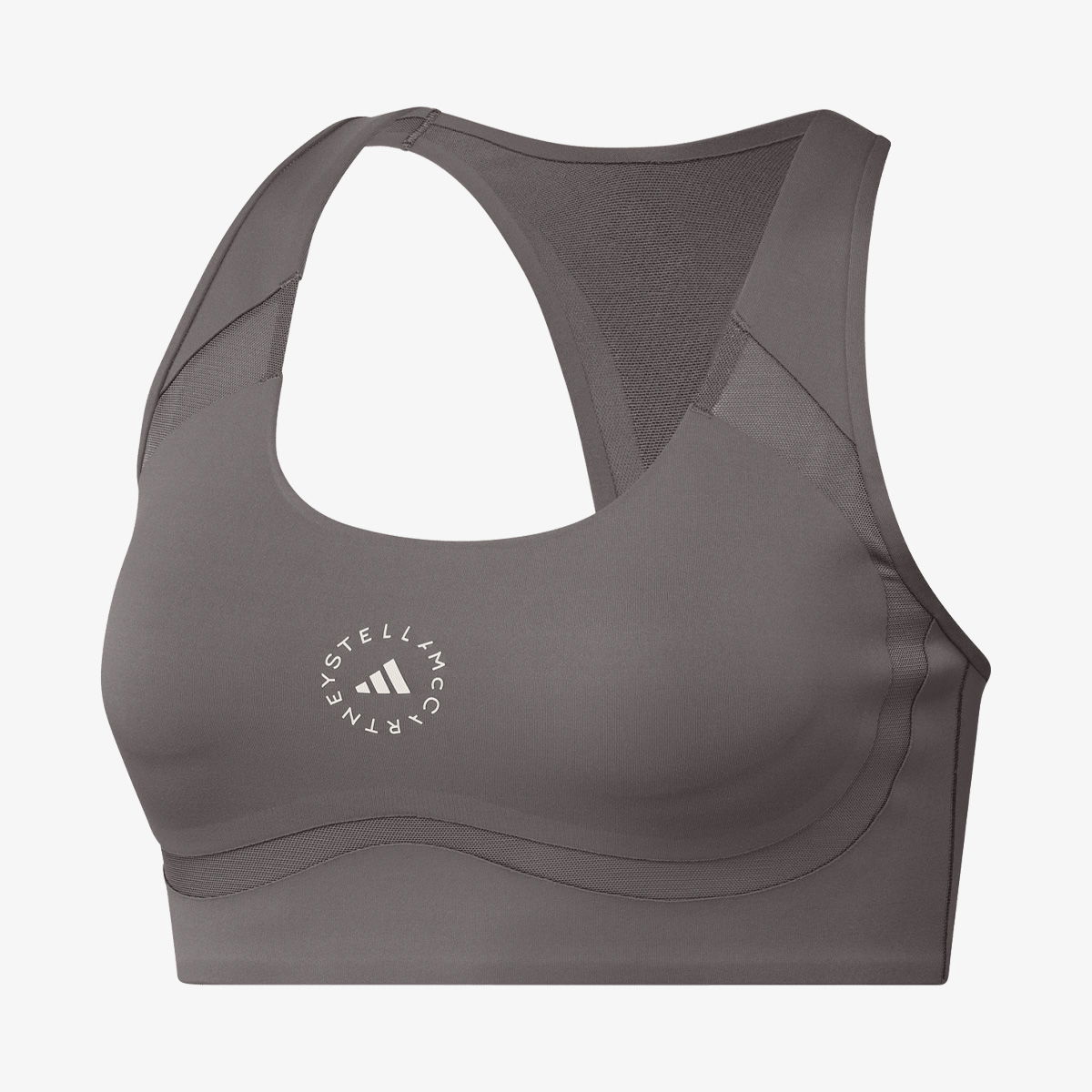 Podprsenka adidas Performance adidas by Stella McCartney Power Impact Medium-Support Training Bra Šedá | JM1401, 1