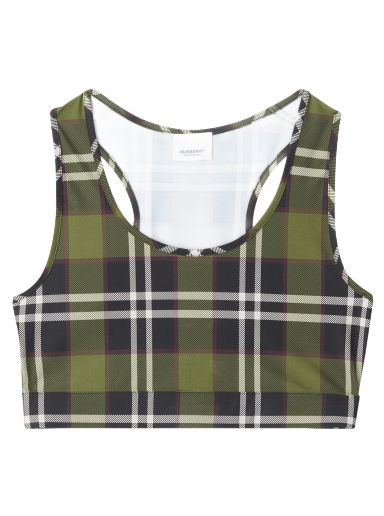 Crop Top Burberry Vintage Check Crop Top Zelené | 8055846