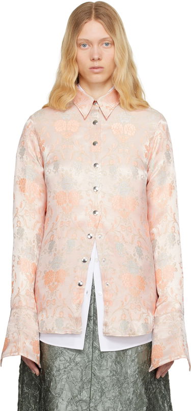 Košeľa Dries Van Noten Dries Van Noten Jacquard Shirt Ružová | 251-010712-1540, 0