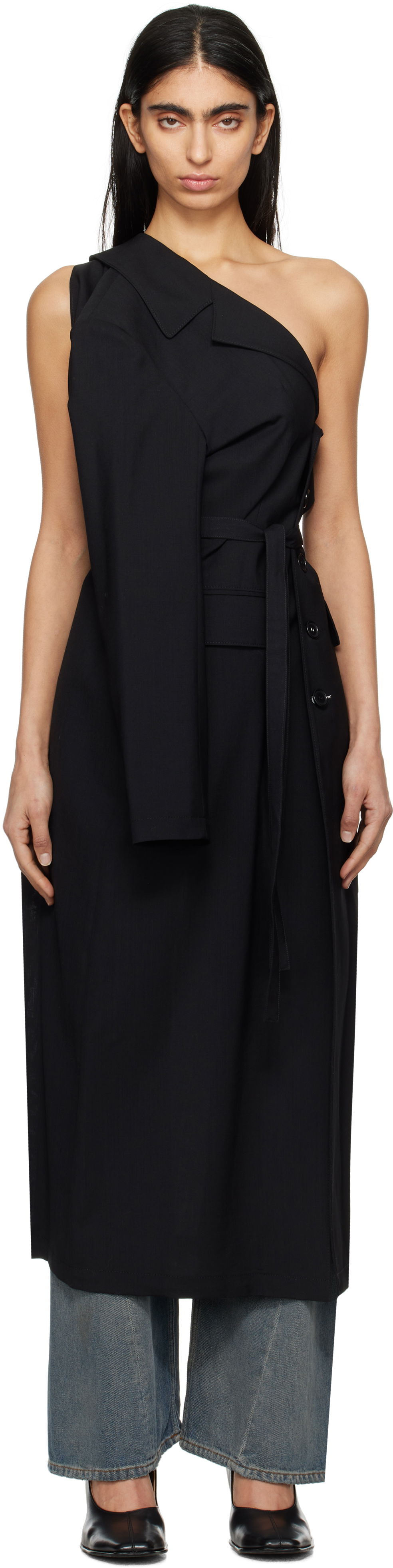 Šaty Maison Margiela MM6 Maison Margiela Dual Wear Tailoring Dress Čierna | S52AA0187 M35080, 0