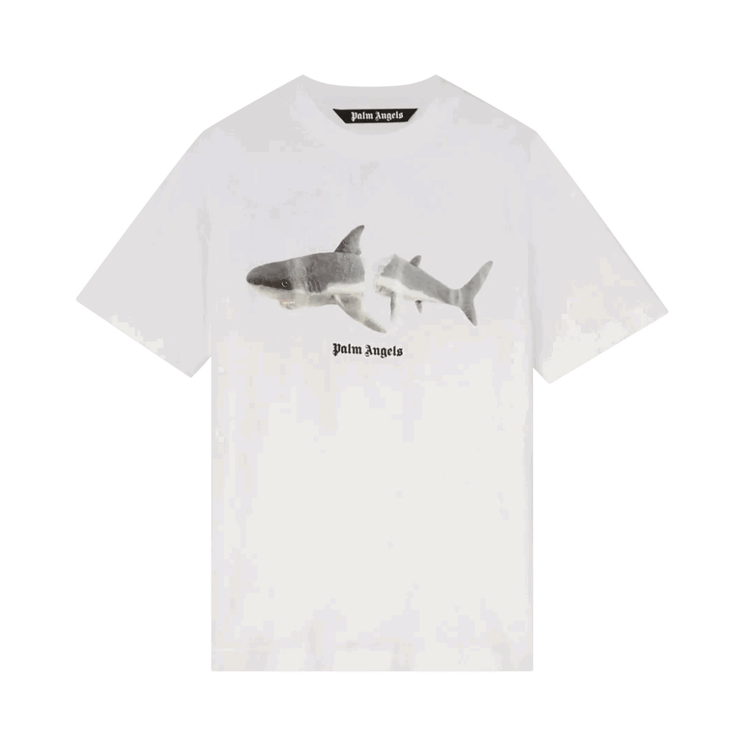 Tričko Palm Angels Shark Classic Tee Biela | PMAA001S22JER0110110, 0