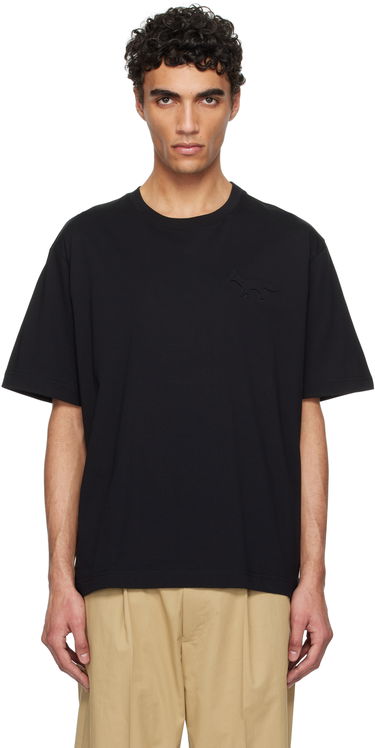 Tričko MAISON KITSUNÉ Maison Kitsuné Embossed Fox Oversize T-Shirt Čierna | OM00116KJ7016, 0