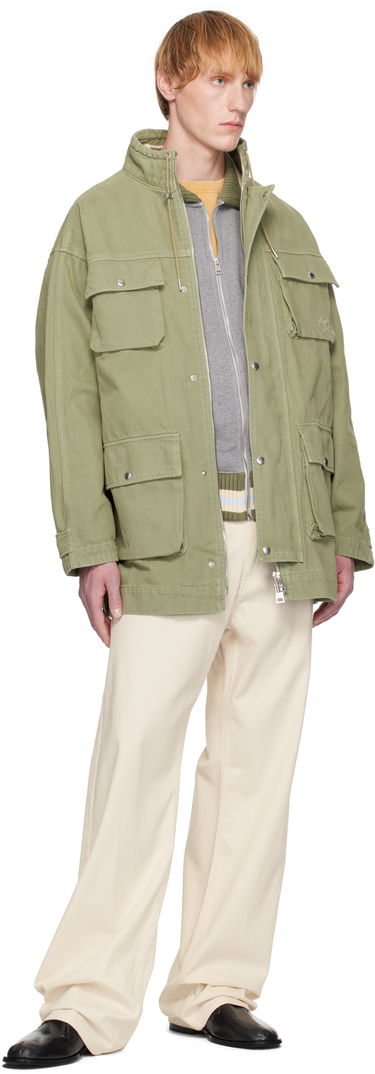 Parka MAISON KITSUNÉ Maison Kitsuné Cotton Denim Parka Zelené | OM02206WD4012, 3