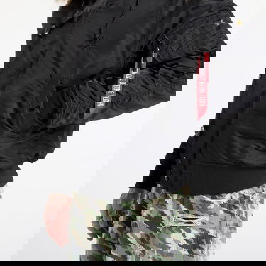 Bomber bunda Alpha Industries Heritage Faux Fur Hooded Bomber Jacket XXL Čierna | 100105-03, 2