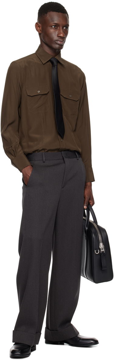 Opasok Tom Ford TOM FORD Silk Tie Čierna | STE001-SPS91, 2