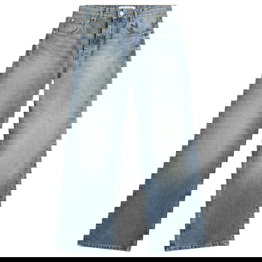 Džínsy Won Hundred Genoa Distressed High-Waist Wide-Leg Jeans Modrá | 3672-15028, 1