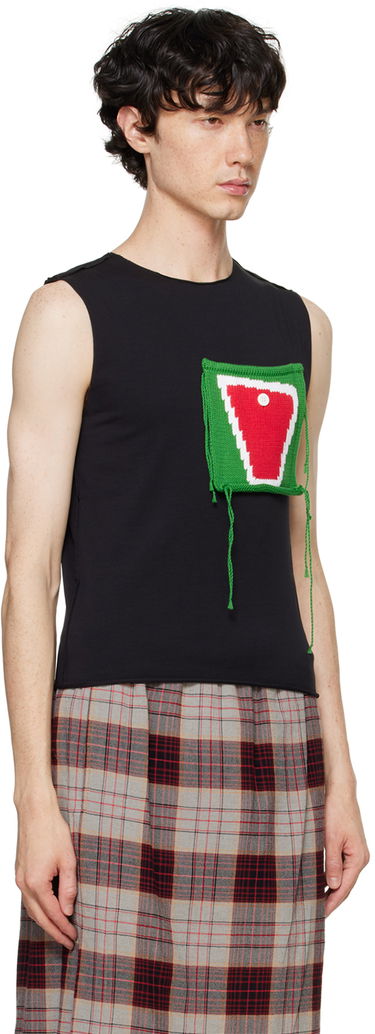 Tielko Charles Jeffrey Loverboy Charles Jeffrey LOVERBOY Patch Pocket Tank Top Čierna | 41100901, 1
