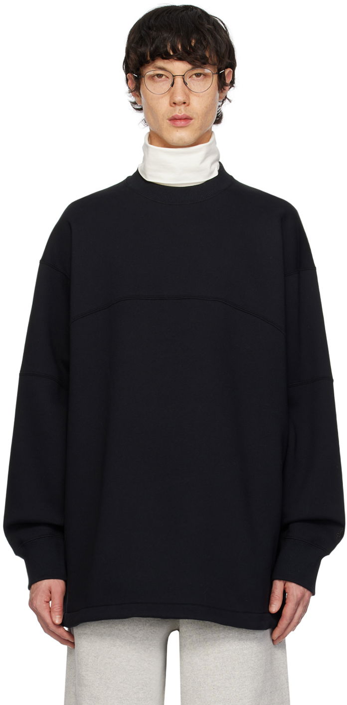 Mikina Jil Sander Paneled Sweatshirt Čierna | J22GU0118 J20128, 0