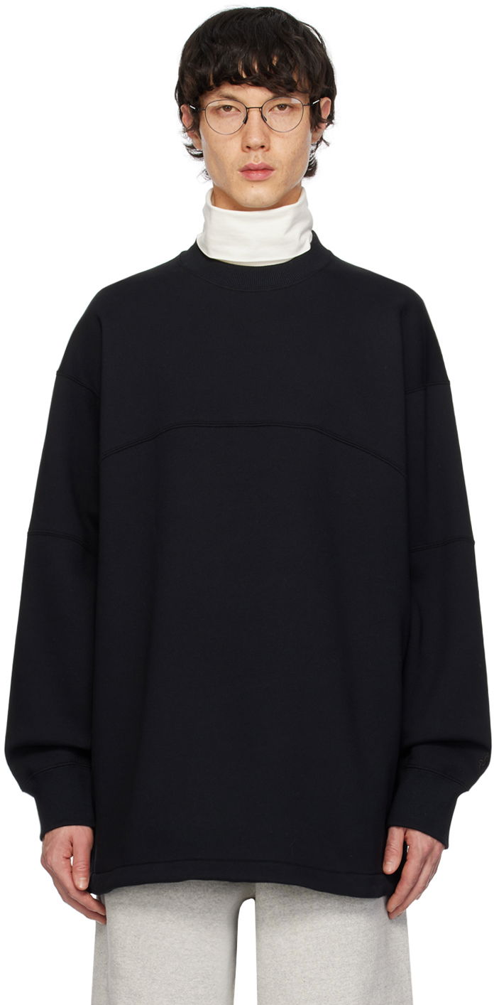 Mikina Jil Sander Paneled Sweatshirt Čierna | J22GU0118 J20128