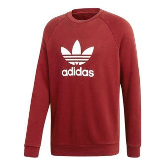 Mikina adidas Originals Trefoil Crew Sweatshirt Červená | CX1897, 0