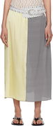 Baserange Vesa Two-Tone Midi Skirt