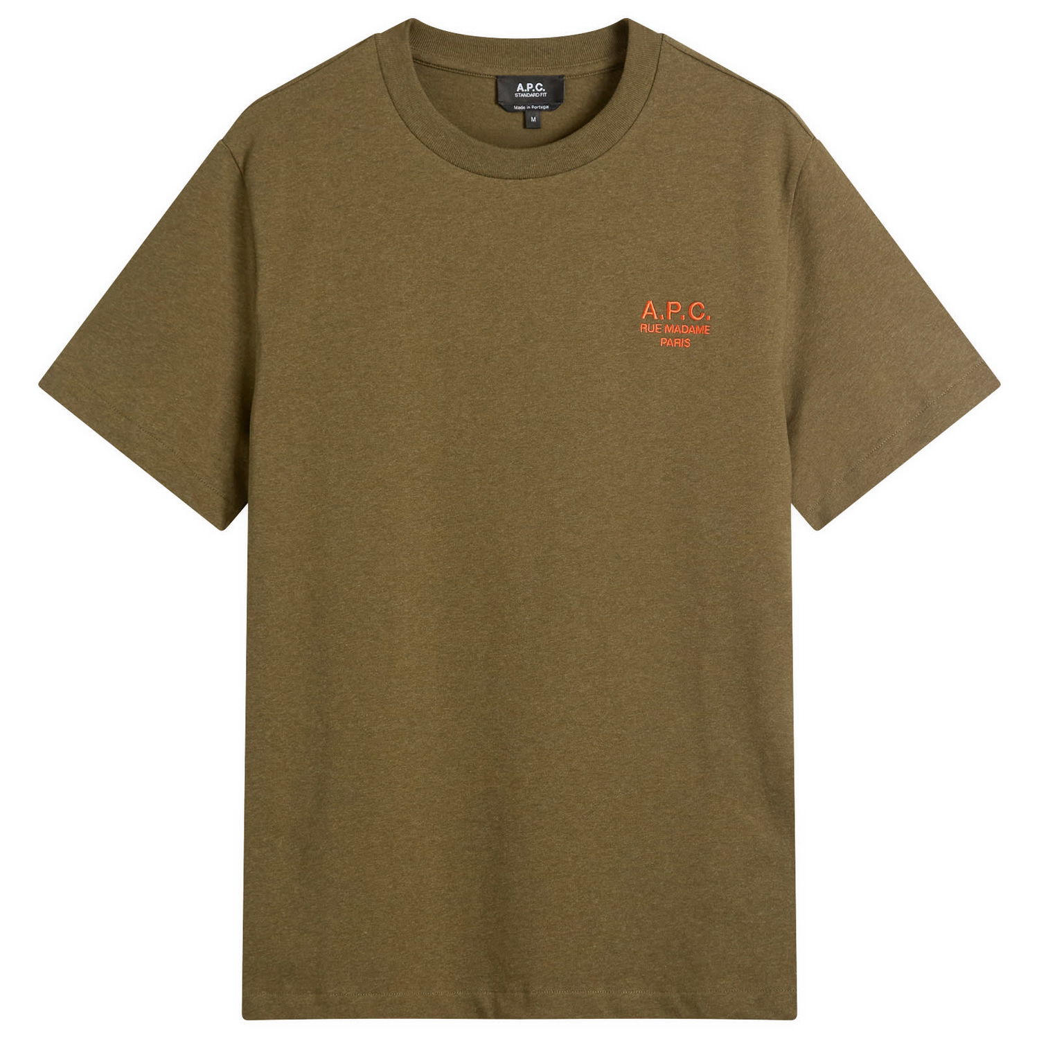 Tričko A.P.C. Men's Rue Madame Logo T-Shirt, Size Small Zelené | COHBU-M26388-JMG, 0