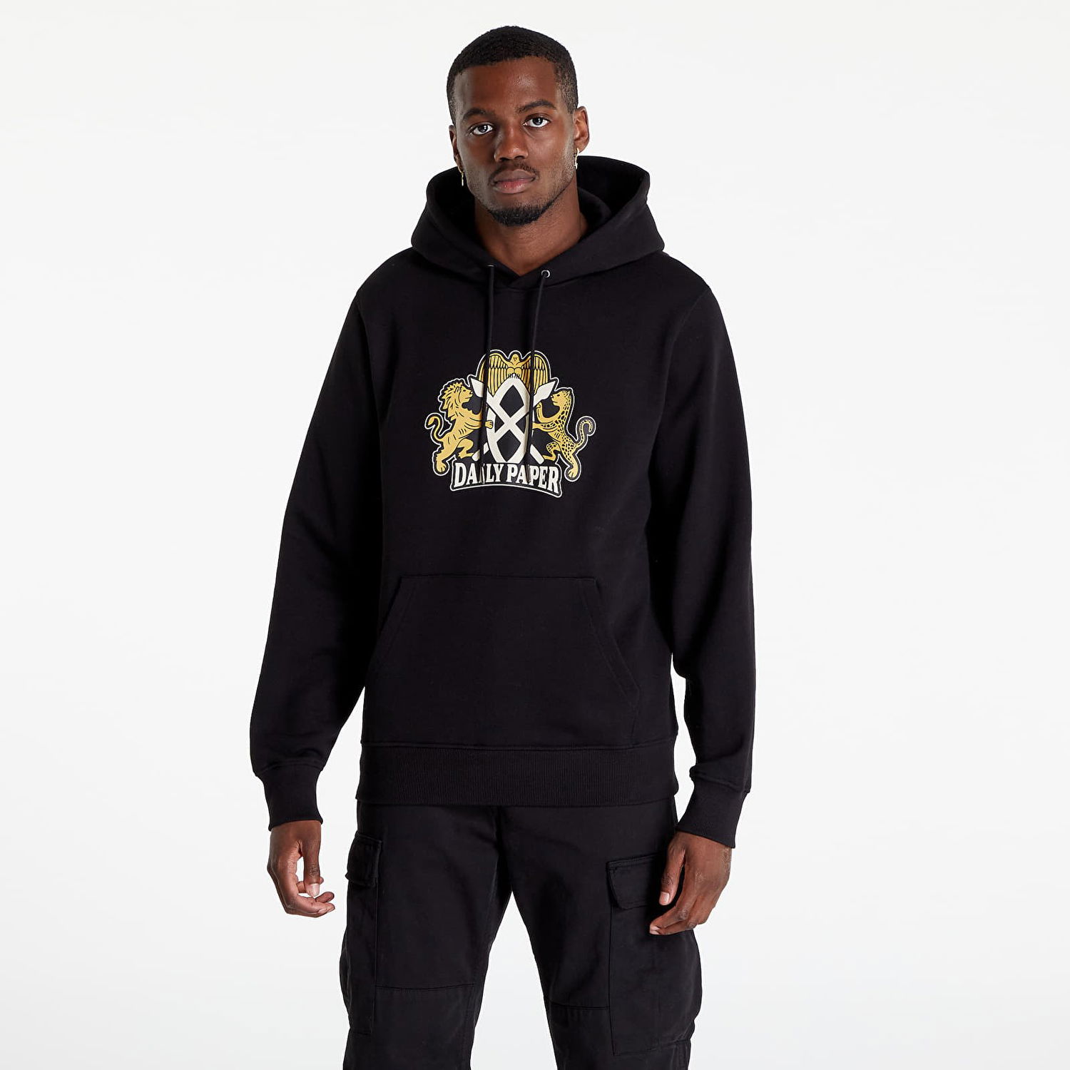 Mikina DAILY PAPER Nakato Hoodie Čierna | 2221073, 0