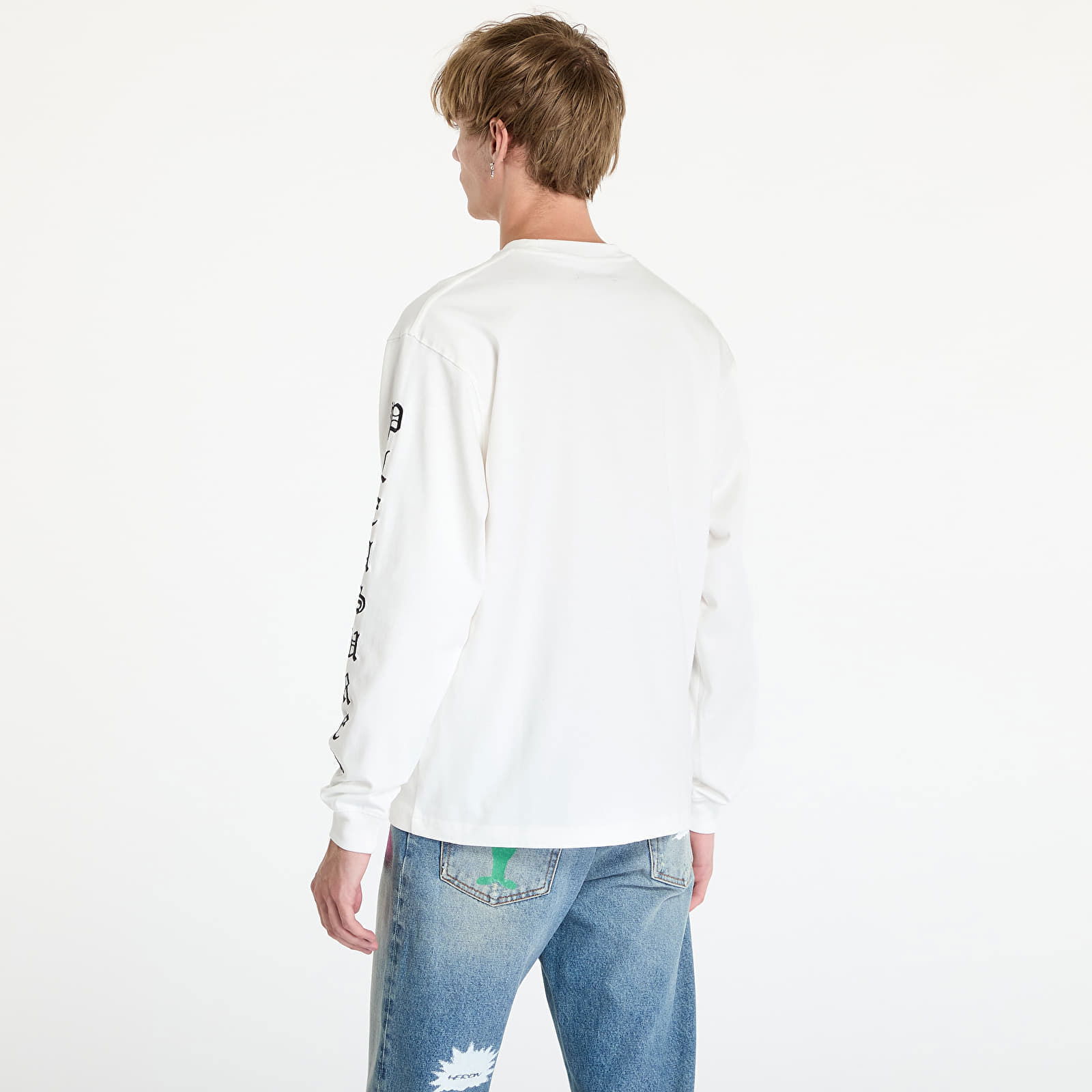 Oe Heavyweight Long Sleeve Tee White