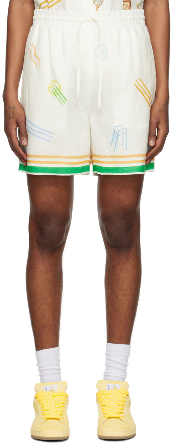 Šortky Casablanca 'Le Jeu' Shorts Biela | MPS24-TR-012-04, 0