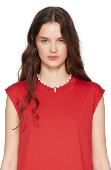 Náhrdelník Simone Rocha Simone Rocha Staccato Pendant Pearl Necklace Biela | NKS82 0913, 1