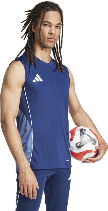 Tielko adidas Originals Adidas Tiro 25 Sleeveless Jersey Modrá | ji6553, 3