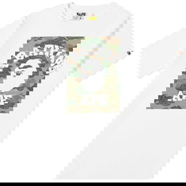 Tričko BAPE Layered Line Camo College T-Shirt Biela | 001TEJ801031M-WHT, 0