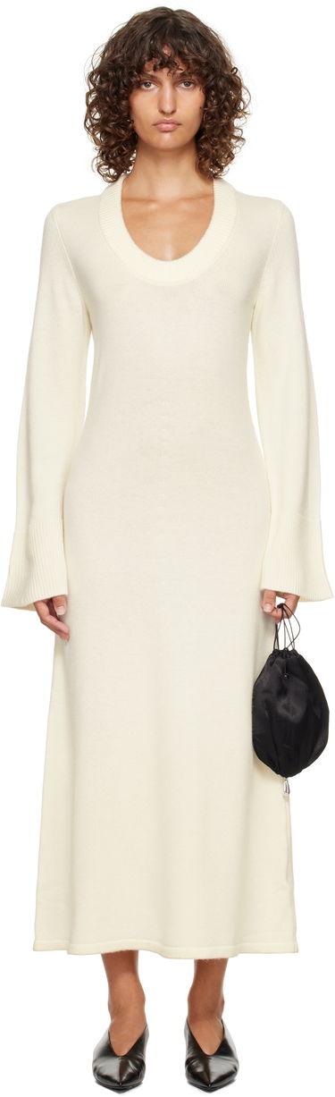 Šaty Loulou de Saison Loulou de Saison Ari Knit Maxi Dress Biela | ARI, 0