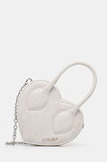 Crackle Heart Top Handle Bag