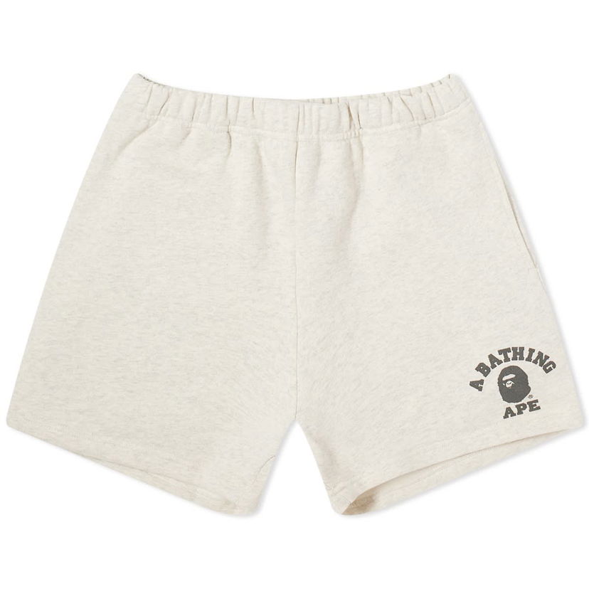 Šortky BAPE A Bathing Ape College Sweat Shorts Šedá | 001SPJ802001L-GRY