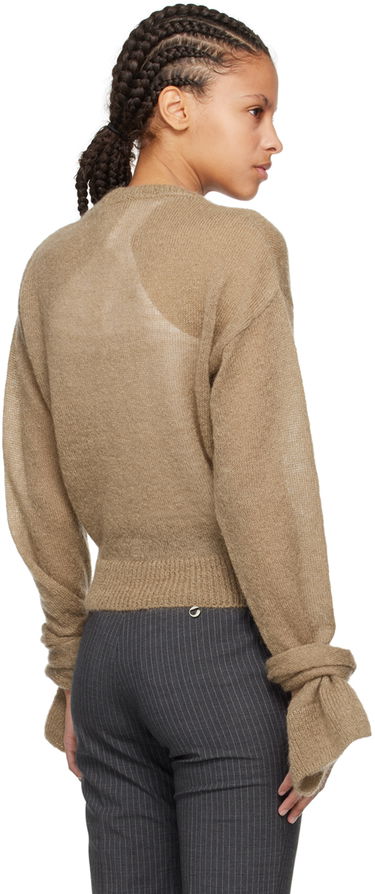Sveter Coperni Knotted Sleeve Sweater Béžová | COPML100648, 2