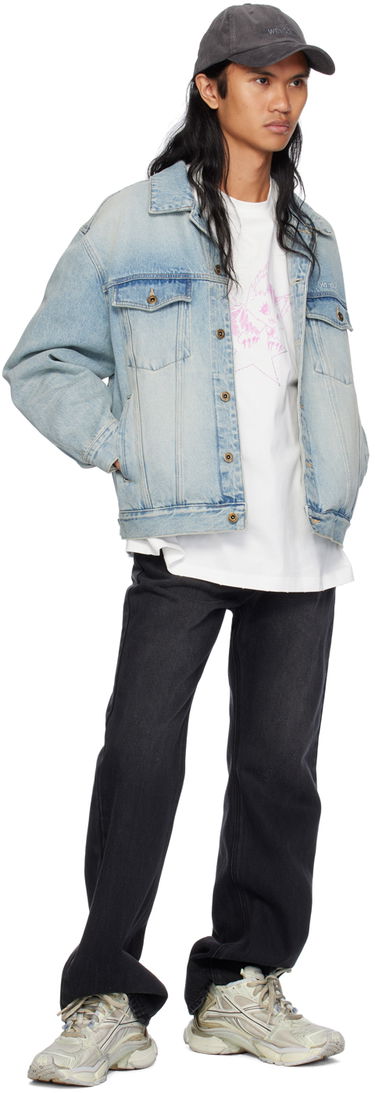 Bunda We11done Washed Denim Jacket Modrá | WD-DJ2-24-345-M-SK, 3