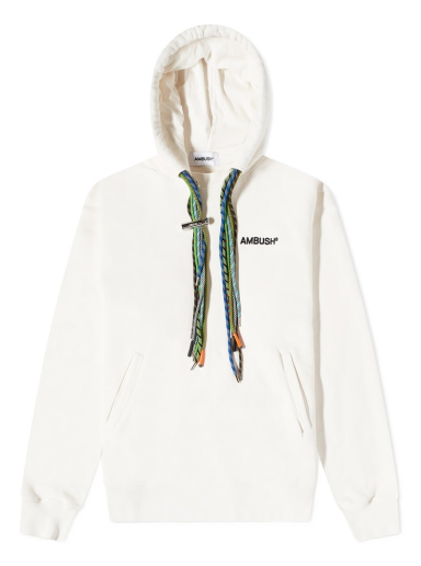 Mikina Ambush Multicord Popover Hoodie Biela | BMBB021F22FLE0010284